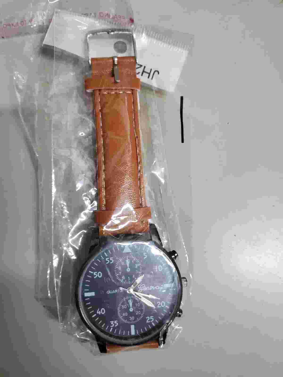 Genoa Quartz Multi Function  w/ brown  Band