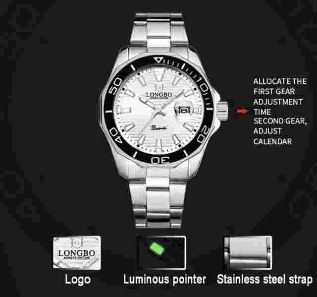 Brimat - Men’s Watch. Beautiful Design Silver Face & Strap. 🇬🇧 U.K. Stock