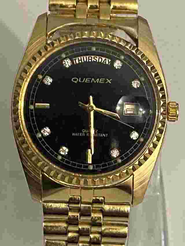 A Wonderful Men’s Watch “QUEMEX” 18-K G/P, Japan Movement, Working, Keeps Time