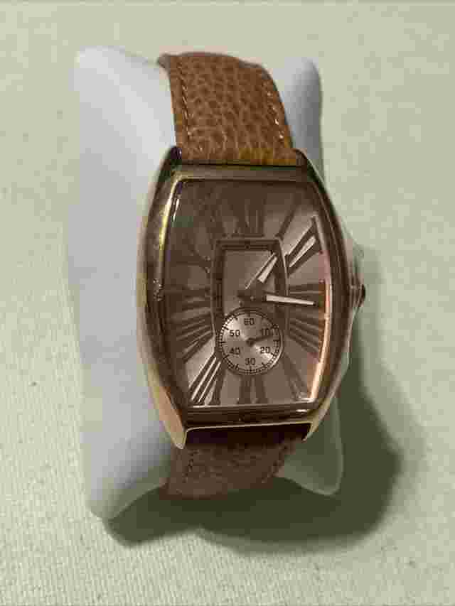 Vintage Unisex Bronzo Italia Roman Numeral Tank Style (Bronze Case) Wrist Watch