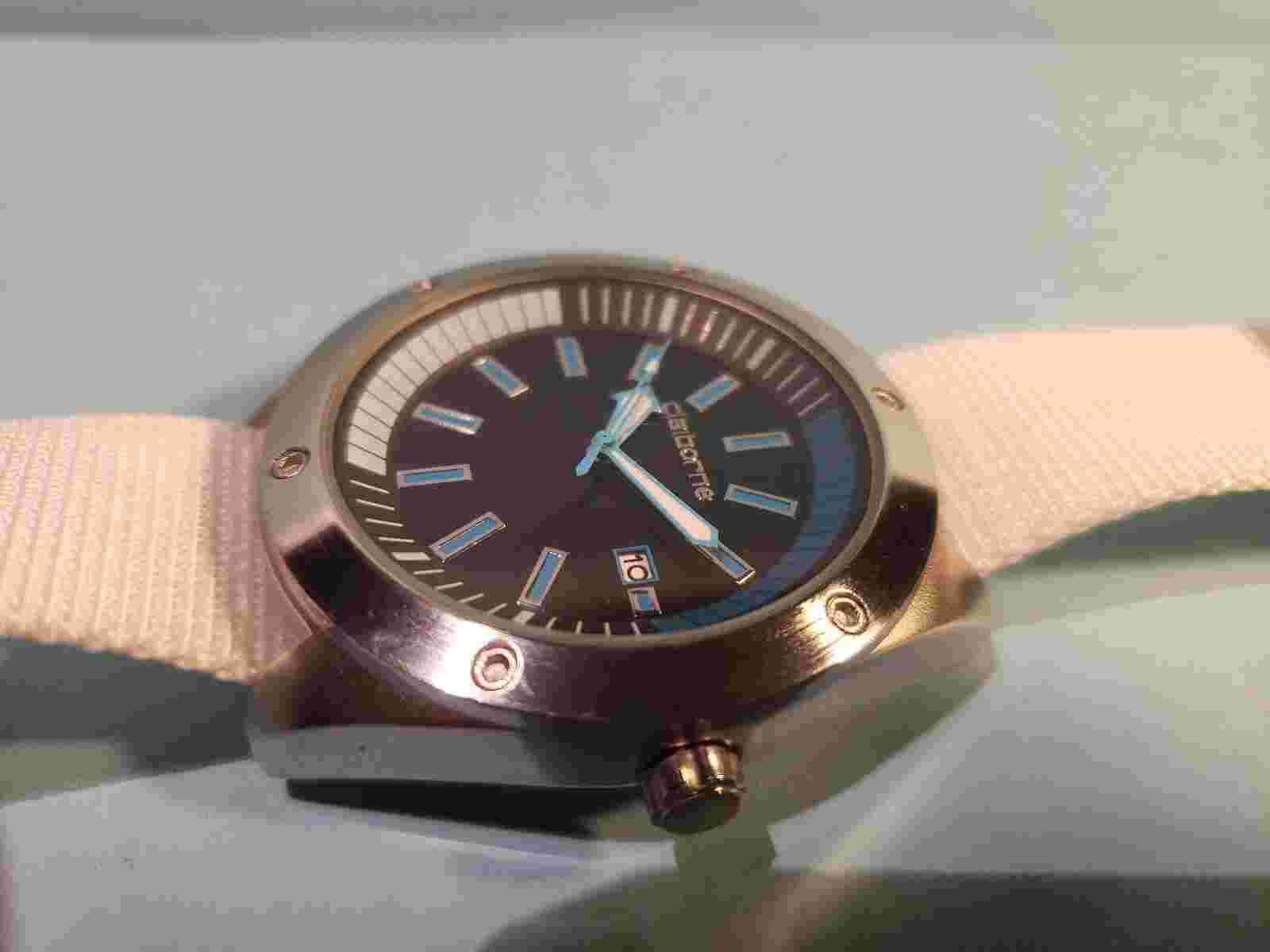 Claiborne  Quartz Date Watch/new battery/new strap