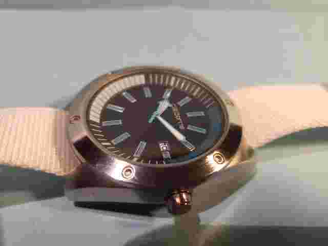 Claiborne  Quartz Date Watch/new battery/new strap