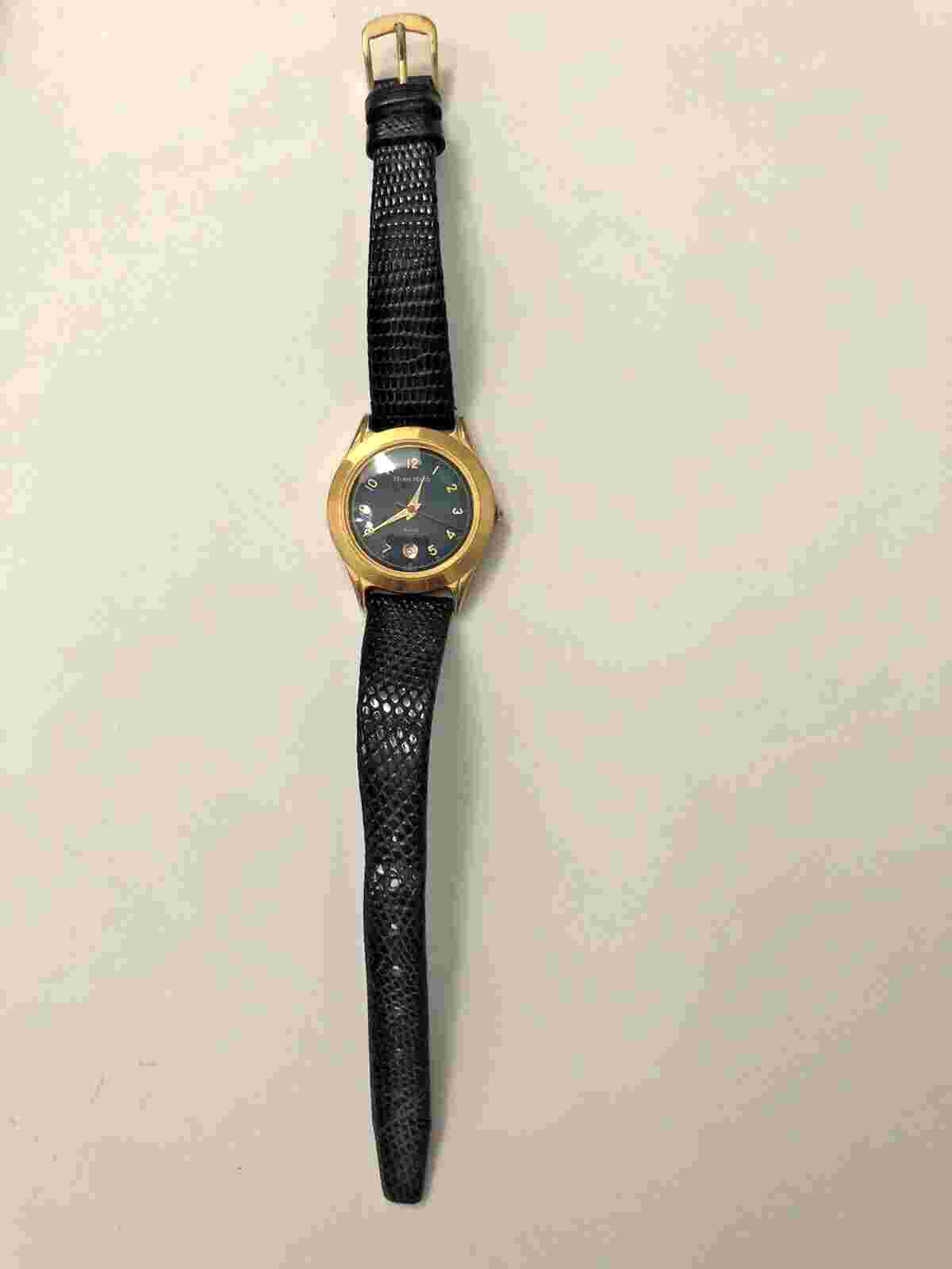 Hugo Max 50912 18K Gold Plated Quartz Italian Design Women's Watch Water Rest.