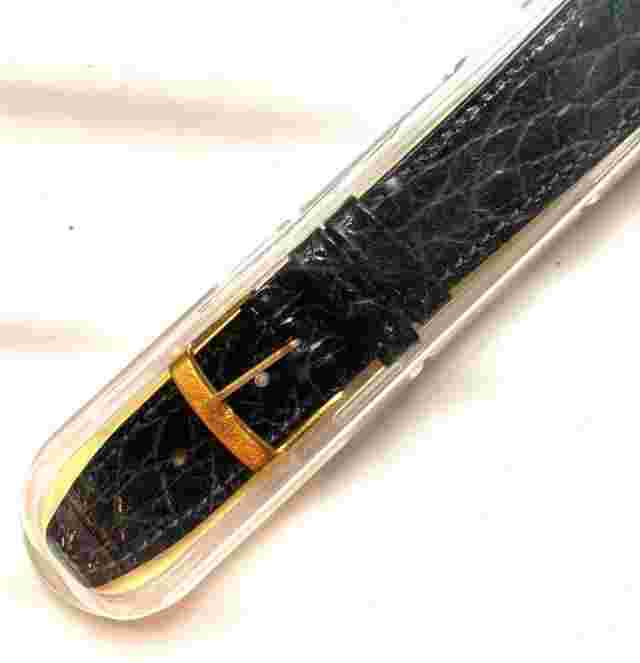 Genuine Calf Leather Hirsch " aligator " 20 watch strap