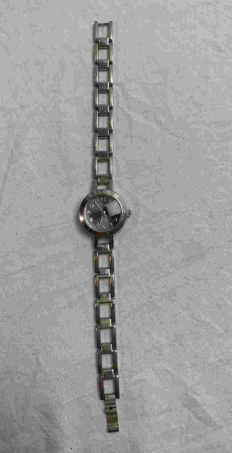 Polini Quartz Womens Purple Face Watch Needs Battery