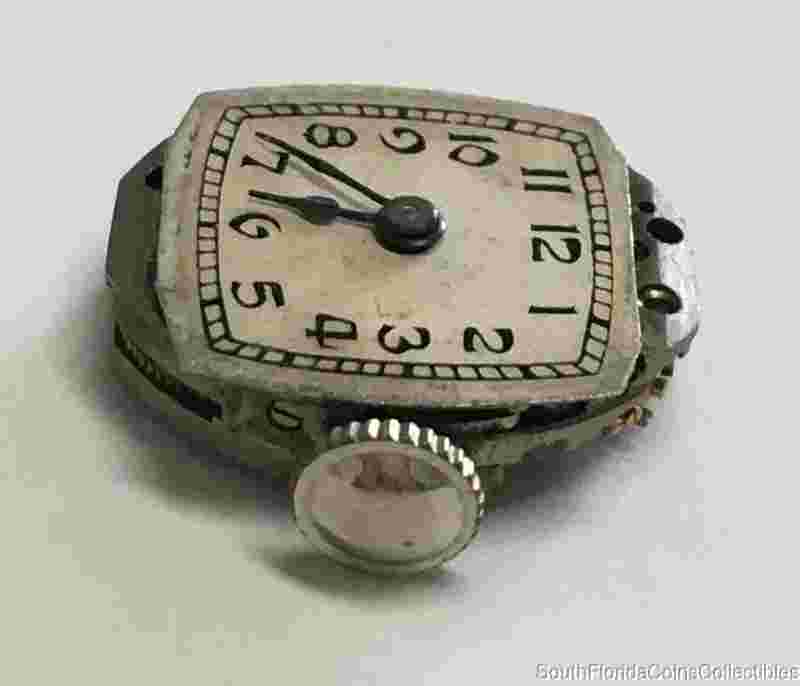 Rima Ladies Watch Movement 17 Jewels Handwinding Parts or Repair