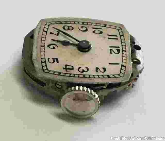 Rima Ladies Watch Movement 17 Jewels Handwinding Parts or Repair