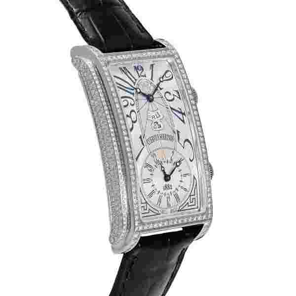 CUERVO Y SOBRINOS Prominente Dual Time 1124-1AAG-SP Silver Dial Men's Watch