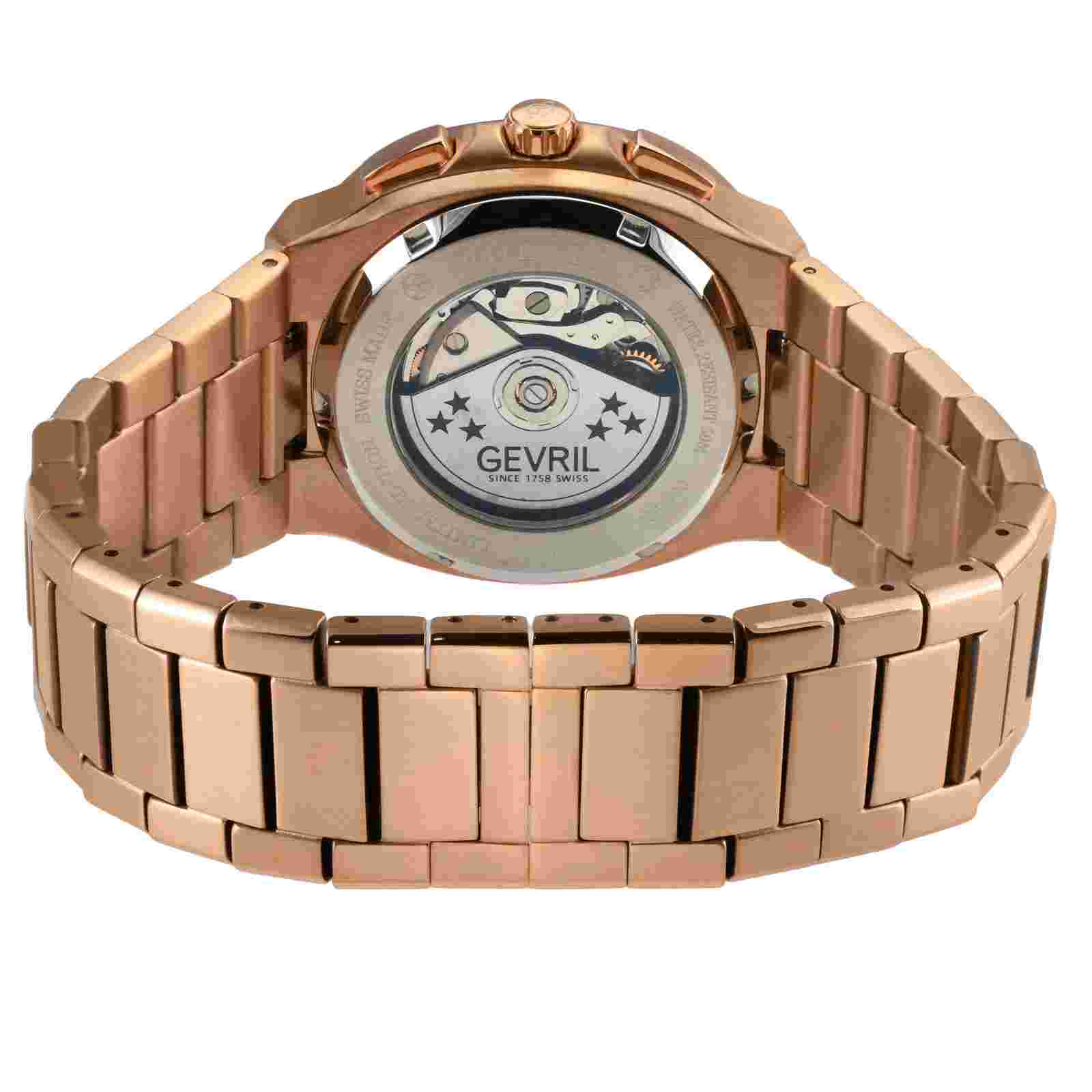 GV2 by Gevril Men's 18502B Potente Swiss Automatic ETA 7750 Chronograph Watch
