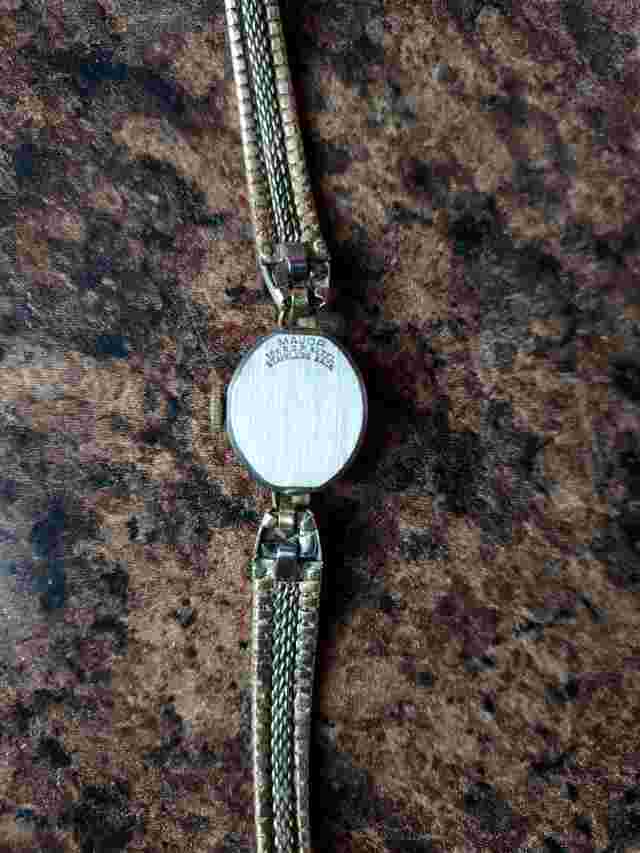 Alsta Major 17 Jewel Woman's 10K RGP Gold Bezel Watch