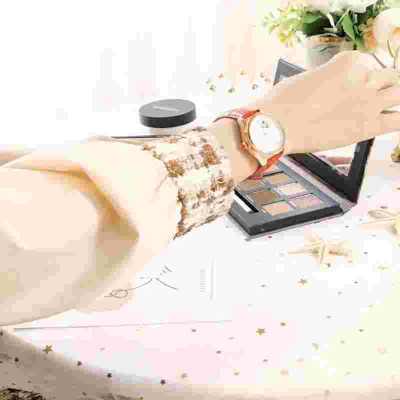 Women's Wrist Watch Cordiform Automatic Mechanical Watch Waterproof Leather Band