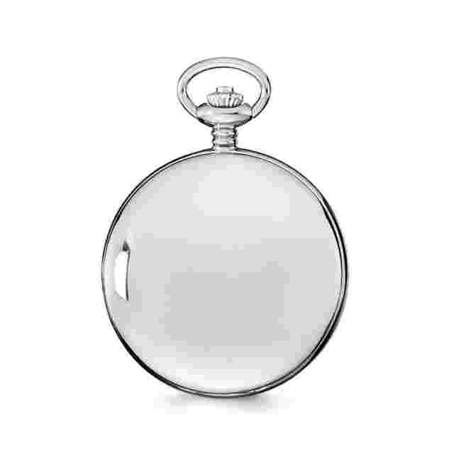 Charles Hubert Stainless Steel White Dial Pocket Watch XWA4336