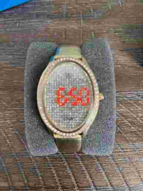 Brand New Victoria Wieck Beverly Hills Genuine Leather Digital Quartz Watch
