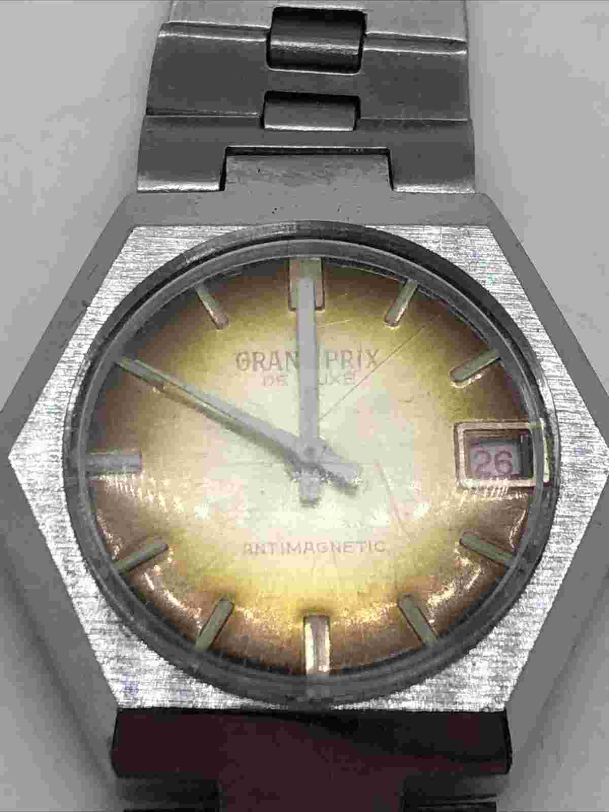 Vintage Grand Prix  watch for parts or restoration Swiss