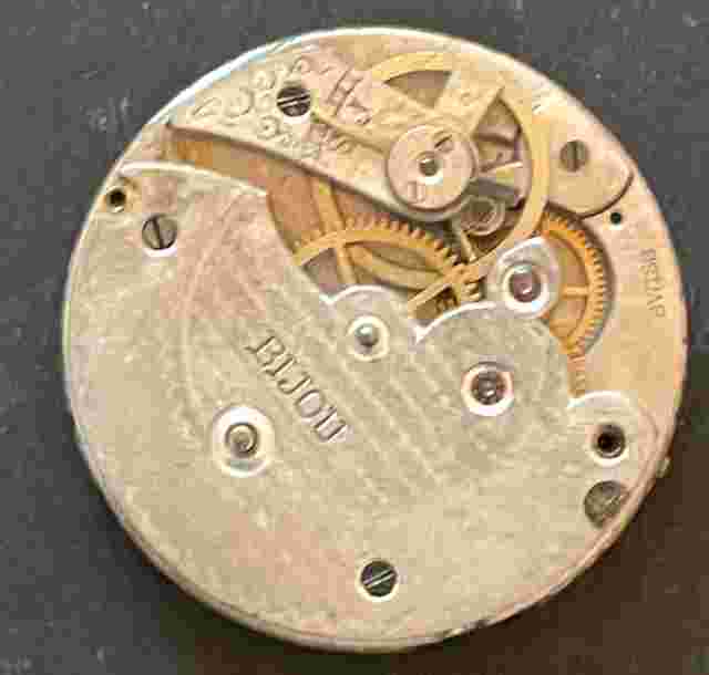 Antique Bijou Pocket Watch Movement Parts/Repair 0s Hands Swiss 29.8mm