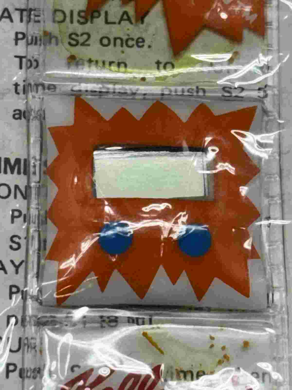 1992 Nickelodeon & Fruit Loops Kids Digital Wristwatch UNTESTED - A6
