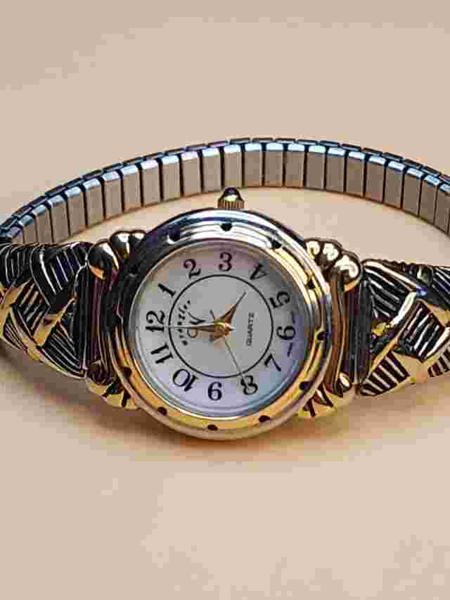 Vintage WRANGLER Silver Plated Ladies Watch Two Tone FREE $HIPPING!!