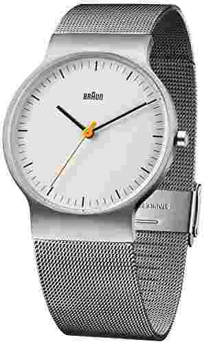 Braun classic slim BN0211WHSLMHG Men's Quartz Watch Silver
