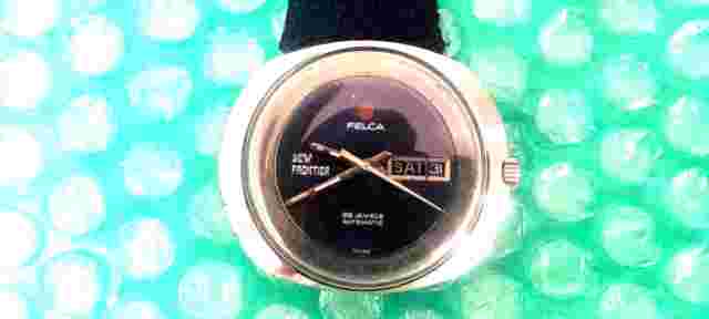 "FELCA, New Frontier, 25 J, Automatic watch, Rare.Watch. Ref 8134