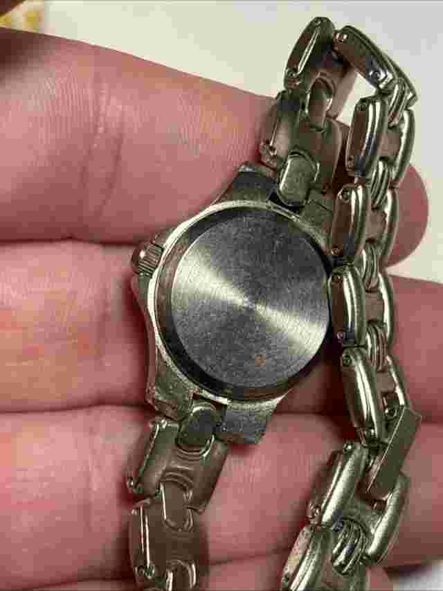 Polini 24mm Quartz Japan Movt Silver Tone Women Watch Needs New Battery