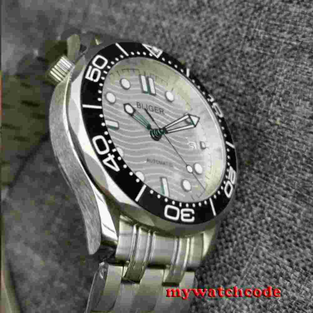 41mm bliger white dial sapphire glass Japan miyota NH35A automatic mens watch