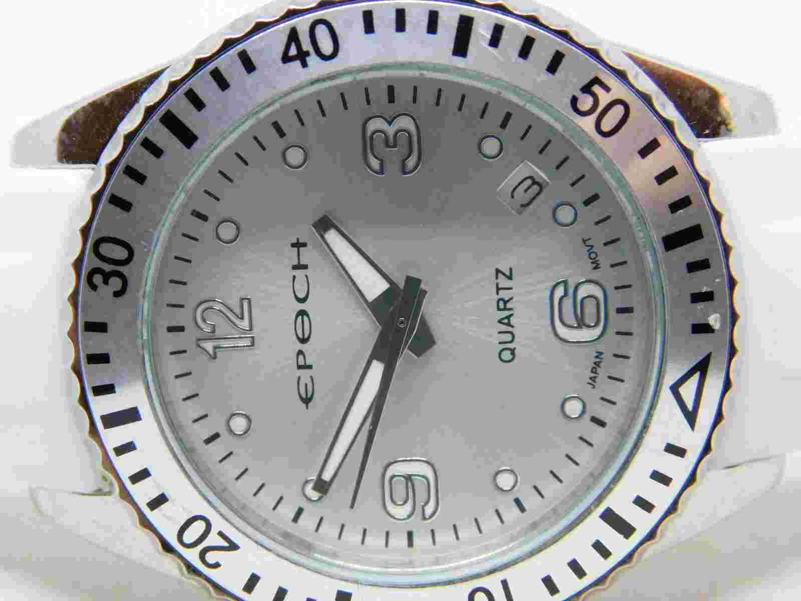 Epoch All Stainless Steel Quartz Analog Ladies Watch