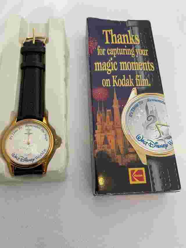 Vintage 1997 Walt DISNEY World 25th Anniversary Wrist watch KODAK Promo In Box