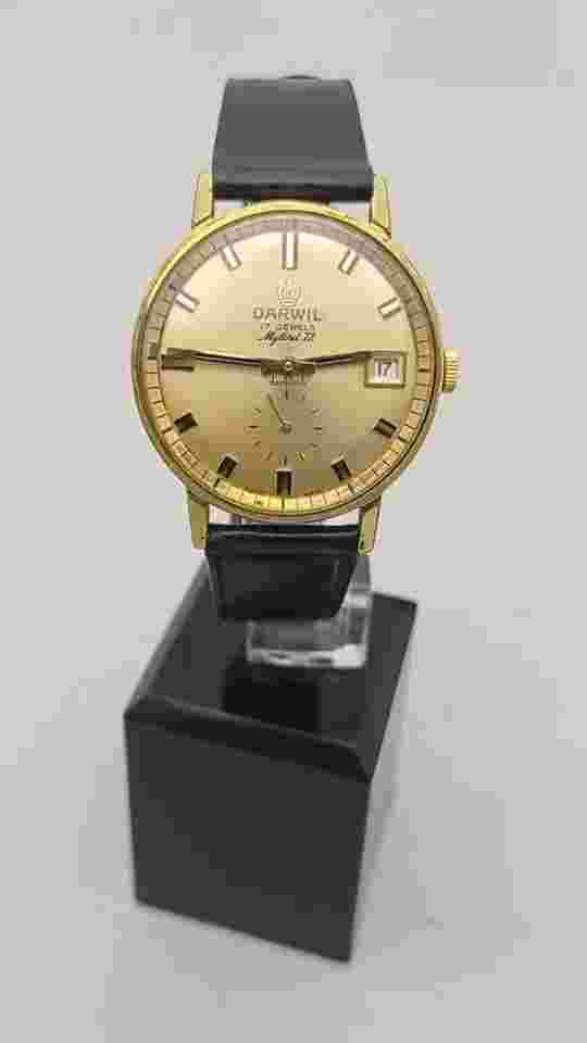 Darwil Mylord 72 Darblock 17 Jewels 35 mm Wrist Watch Excellent Vintage 60s