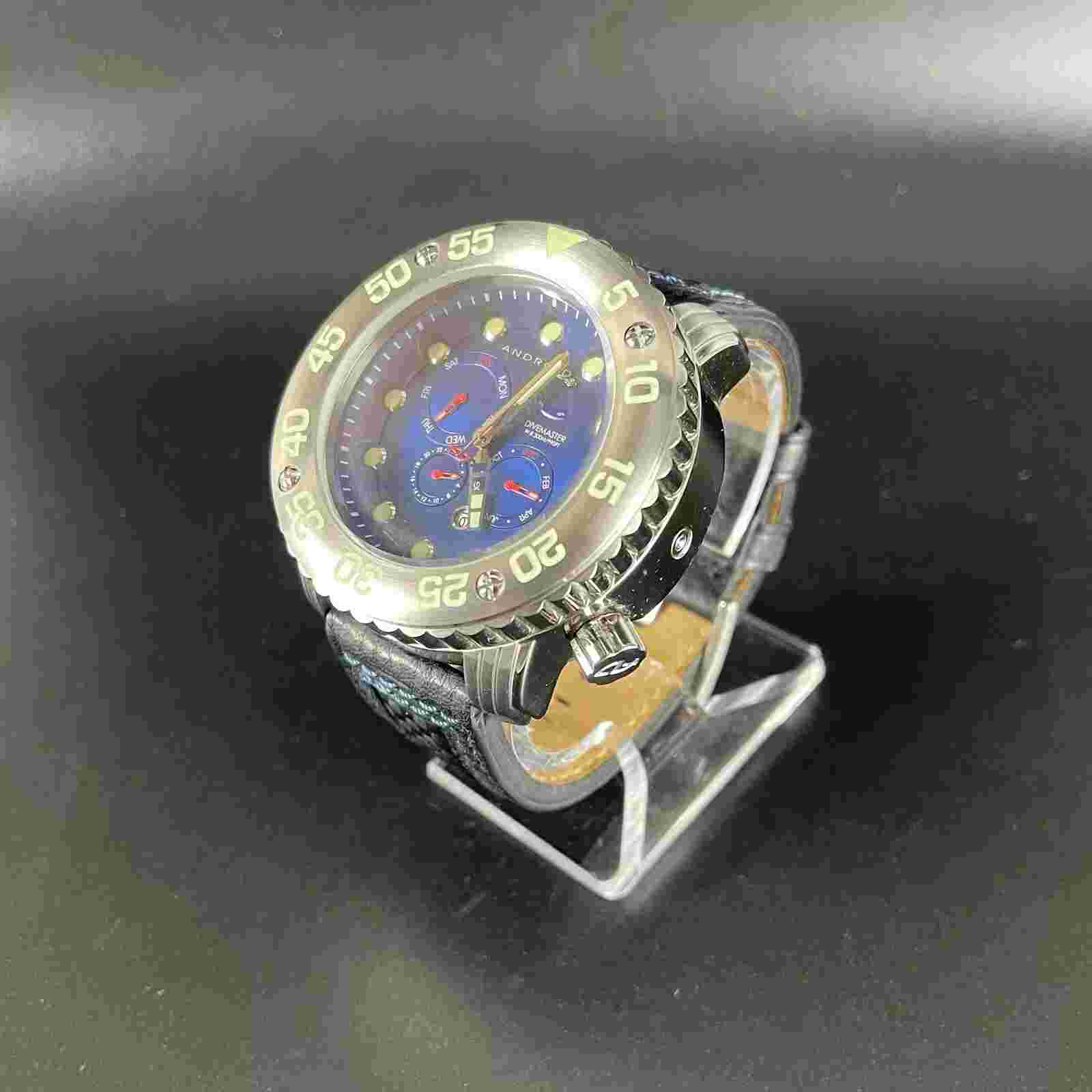 Android AD643 55mm Watch 063/500 Divemaster Watch Men Ltd. Ed. Miyota 9100 Runs!