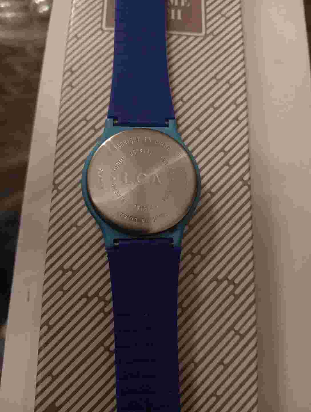 Vintage 1989 Designer AVON Big time Watch Blue Turquoise FSC 5158-1 NOS