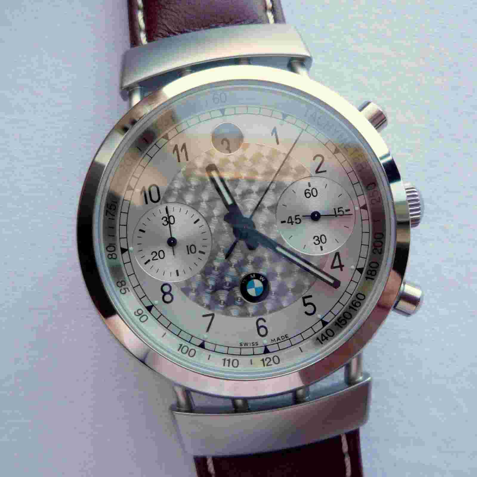 BMW 328 Classic Racing Car Accessory Mille Miglia Swiss Made Chronograph Watch