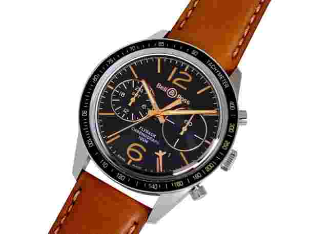 AUTH BELL & ROSS WATCH SPORTS HERITAGE GMT FLYBACK BRV126-FLY-GMT/SCA SS F/S
