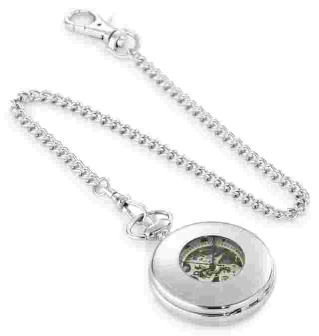 Viceroy Men's 44075-02 'Automatic' Stainless Steel Roman Numerals Pocket watch