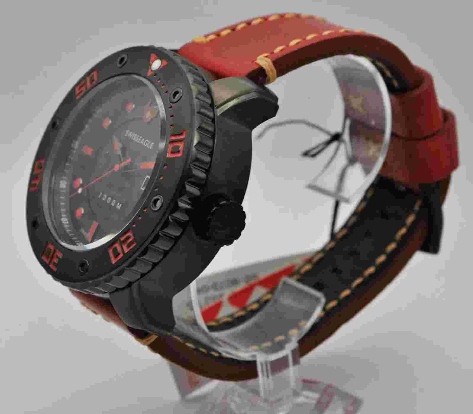 Swiss Eagle Abyss watch 1000M New Old Stock (NOS) Quartz gents watch