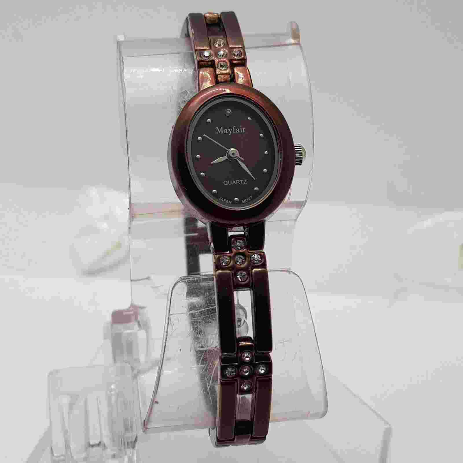 Mayfair Diamond Quartz Women's Watch Japan Movement Fast Shipping....NEW BATTERY