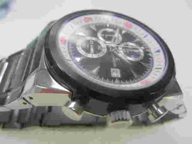 LE CHATEAU JAPAN MEN'S WATCH CHRONO QUARTZ ALL S/S ORIGINAL LC5701 NEW