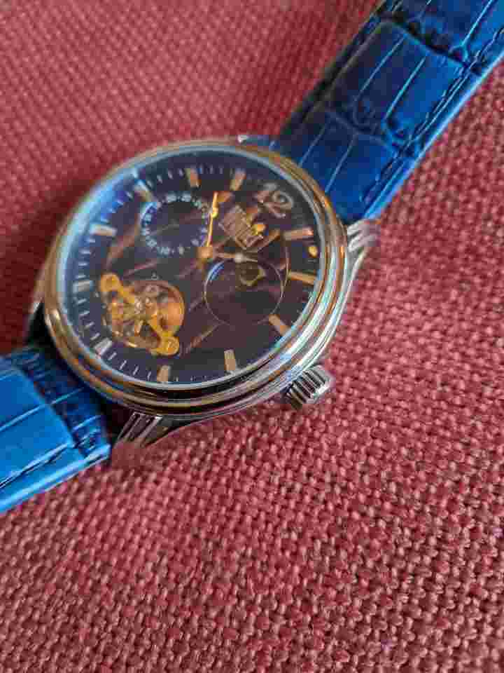 Wohler automatic watch  for men.  Blue.