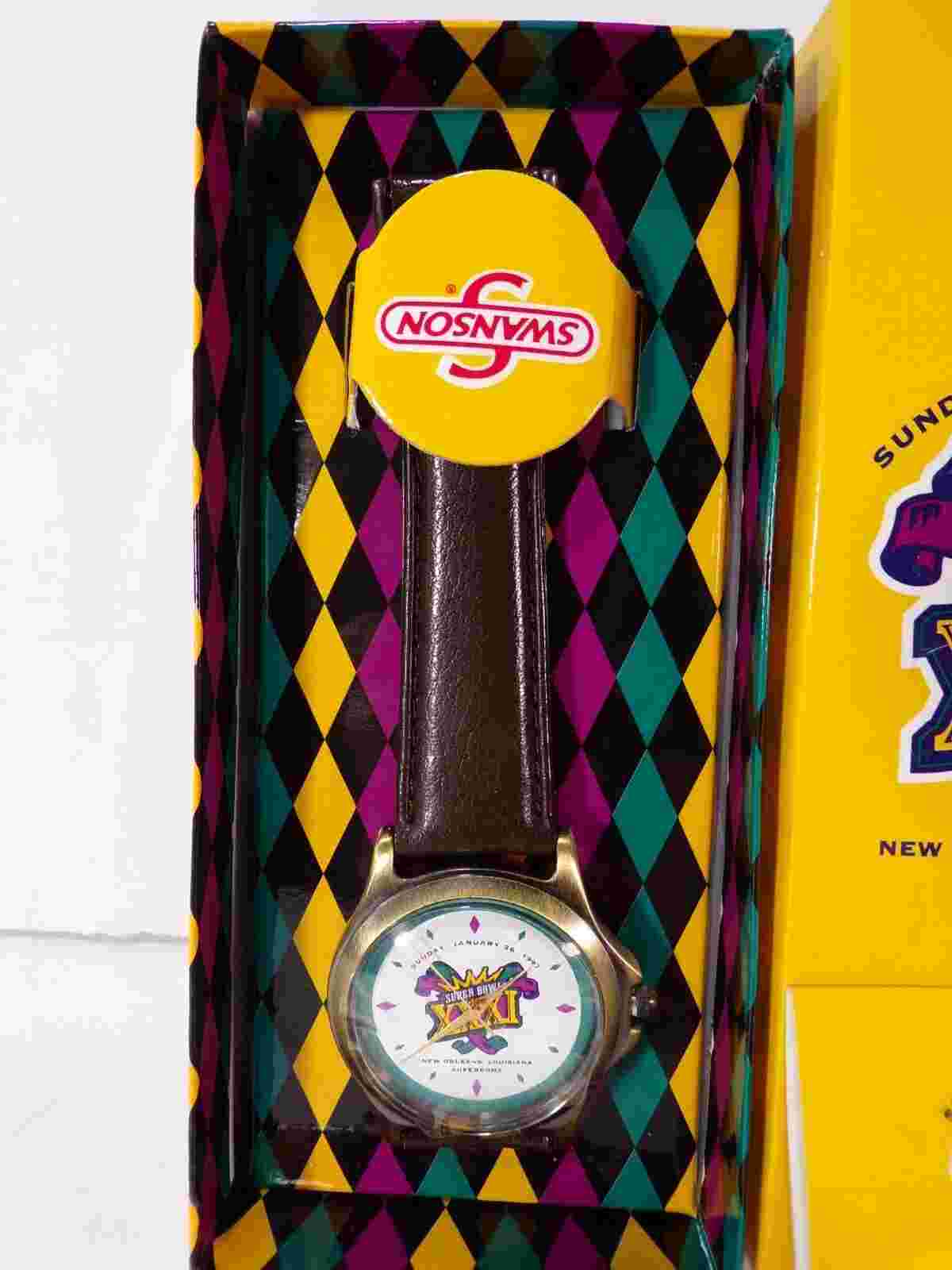 Super Bowl XXXI 1997 Commemorative Wrist Watch New Orleans LA Superdome 011823WT