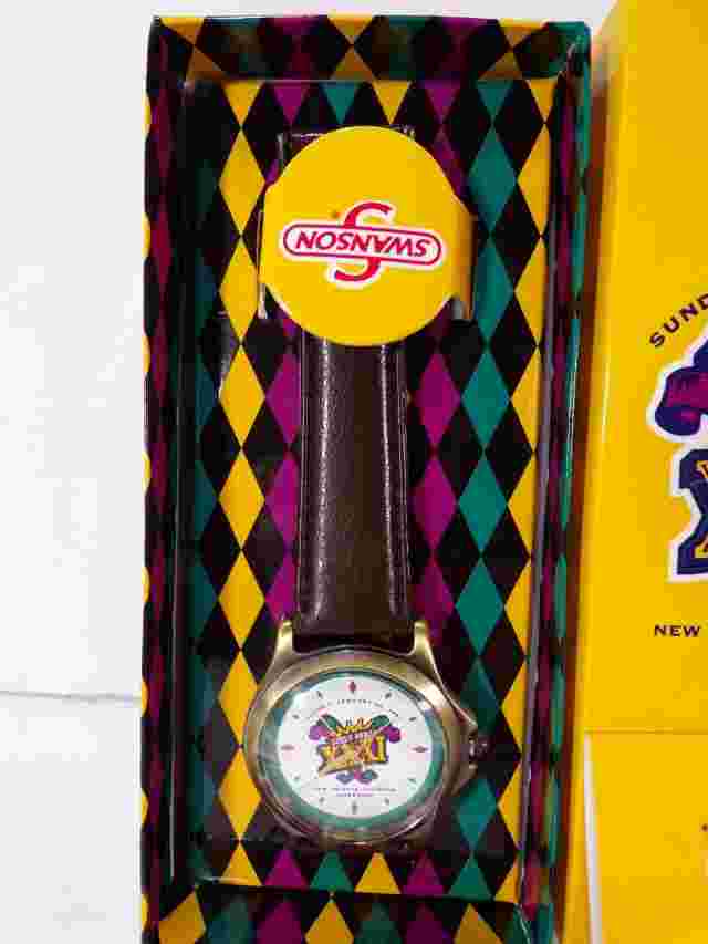 Super Bowl XXXI 1997 Commemorative Wrist Watch New Orleans LA Superdome 011823WT