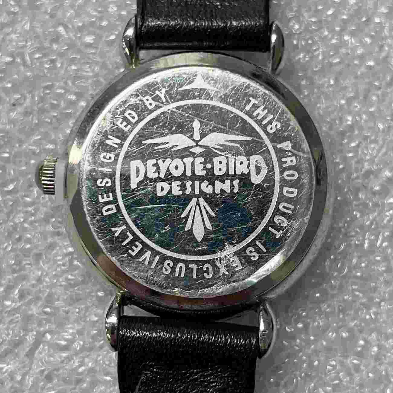 Vintage Peyote Bird Sante Fe Quartz Watch Braided Leather Band WORKING