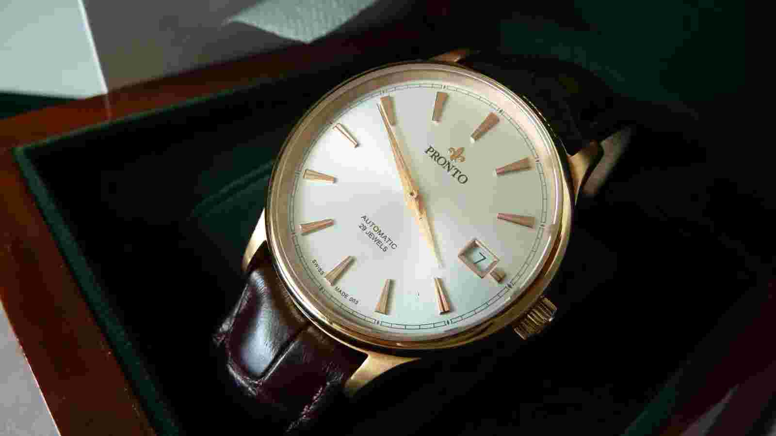 Pronto Swiss Made men's automatic watch Rare  Perfect Condition