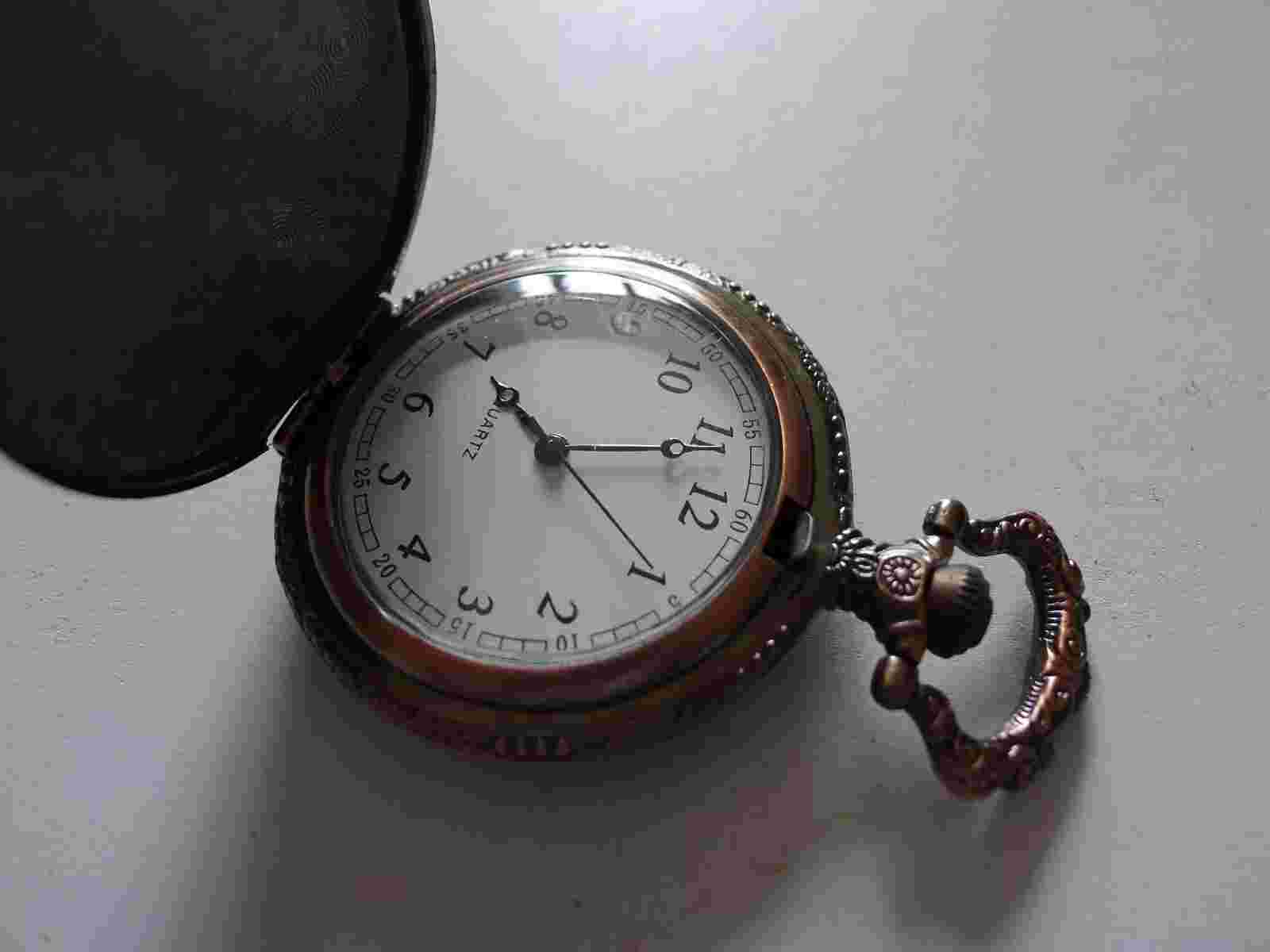 NEW...Bronzed Case Eiffel Tower Hunter type  Pocket Watch...GWC