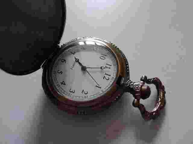 NEW...Bronzed Case Eiffel Tower Hunter type  Pocket Watch...GWC