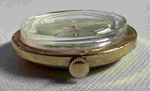 Beautiful Vintage Andre Bouchard 17J Gold Tone Pendant Watch Circular Working