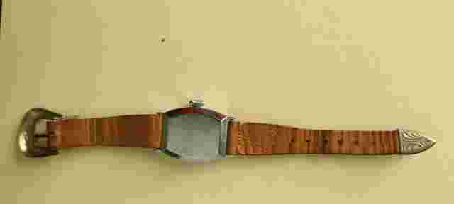 Vintage 1950'S ROY ROGERS WRIST WATCH WESTERN STYLE LEATHER STRAP