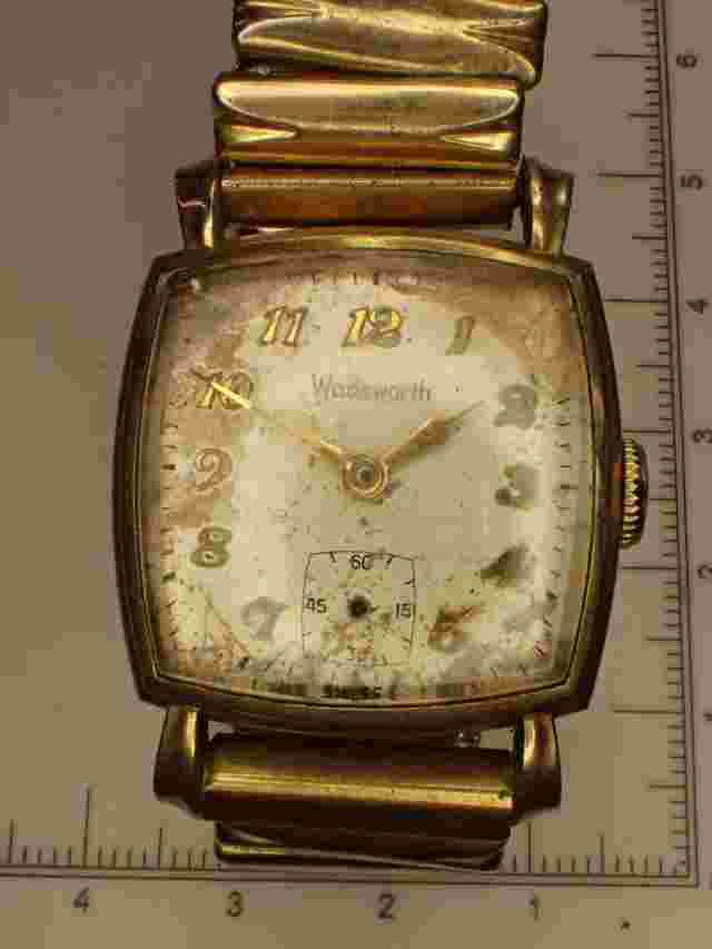 Vintage Wadsworth Gold Filled Men’s Watch Ticks/Untested no second hand#80
