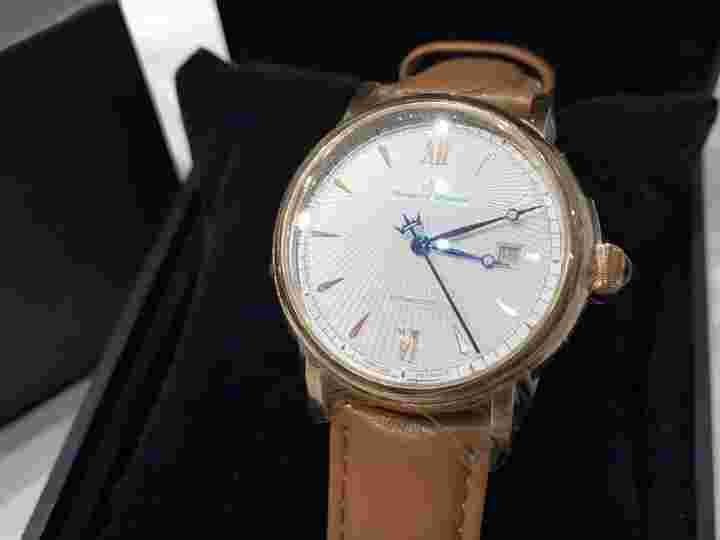 Yonger＆Bresson Chambord Ybh8572-04 Men'S Watch Automatic Date White Dial Rare