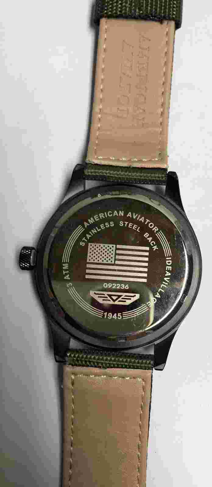AMERICAN AVIATOR Olive Green Watch  092236