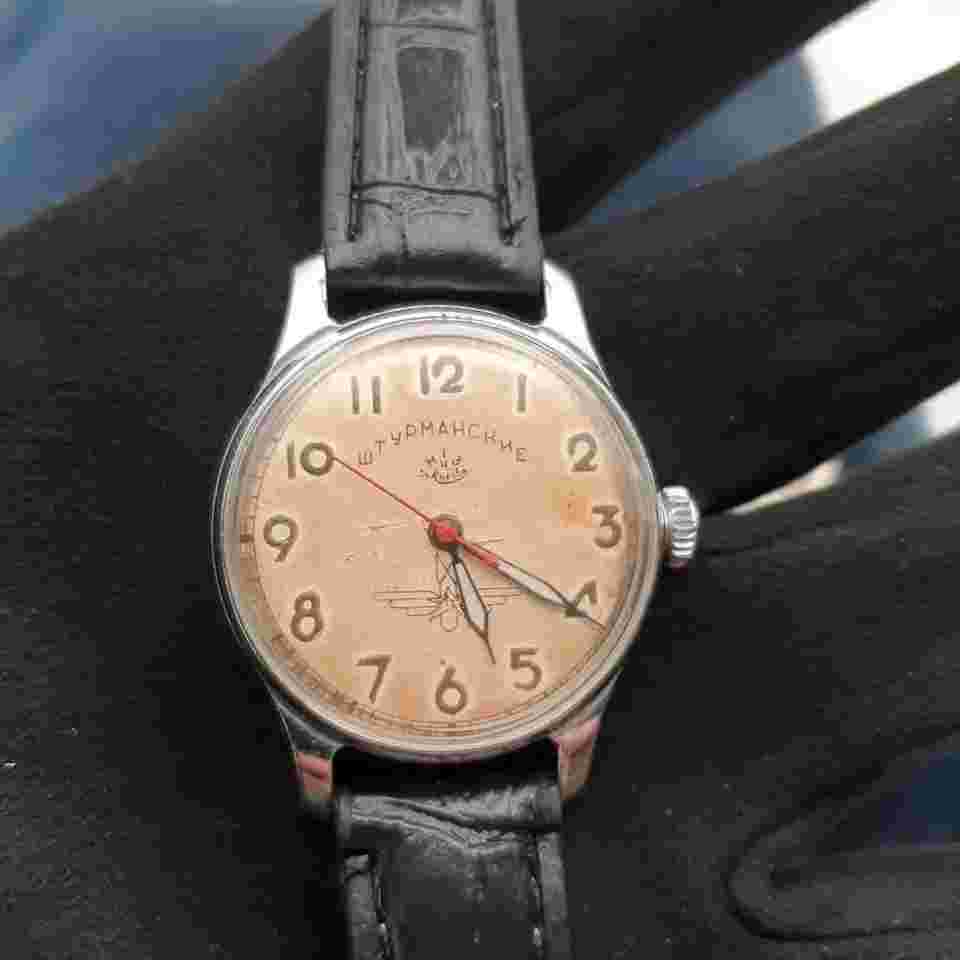 ORIGINAL! 1950's Sturmanskie Gagarin type 1 men's mechanical USSR watch 1 MChZ
