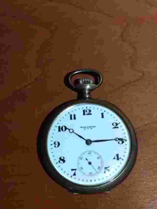 Waltham U.S.A. Solid Silver 900 SKS900 Pocket Watch Vintage